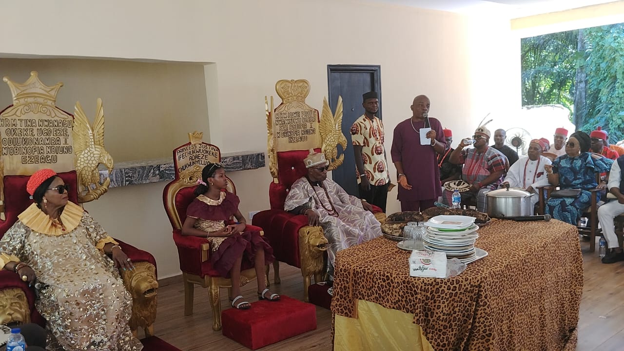 Community festival photograph (Maiden New Yam Festival), Obinofia Ndiuno — masquerade imagery awaits community protocols