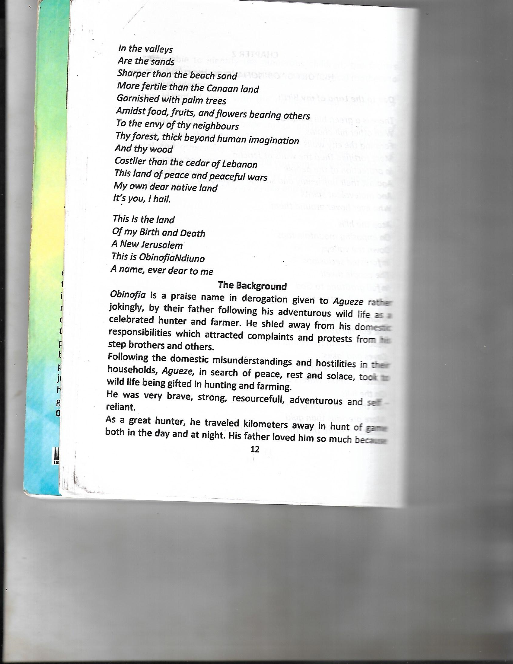 Scanned page from the Obinofia Ndiuno Historical Archive source book